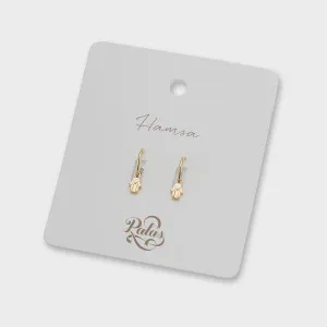 Hamsa hand hoop earrings