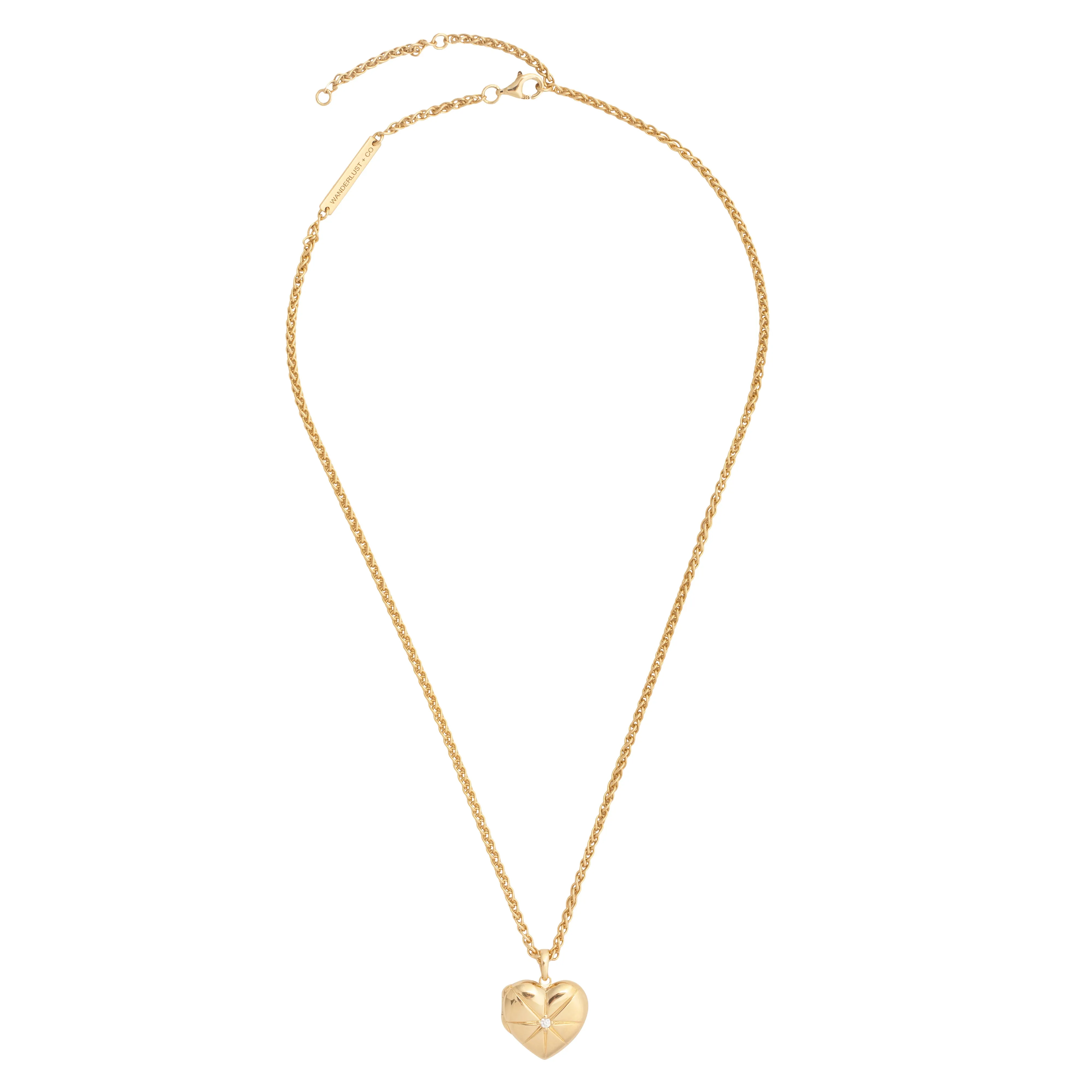 Heart 14K Gold Vermeil Locket Pendant