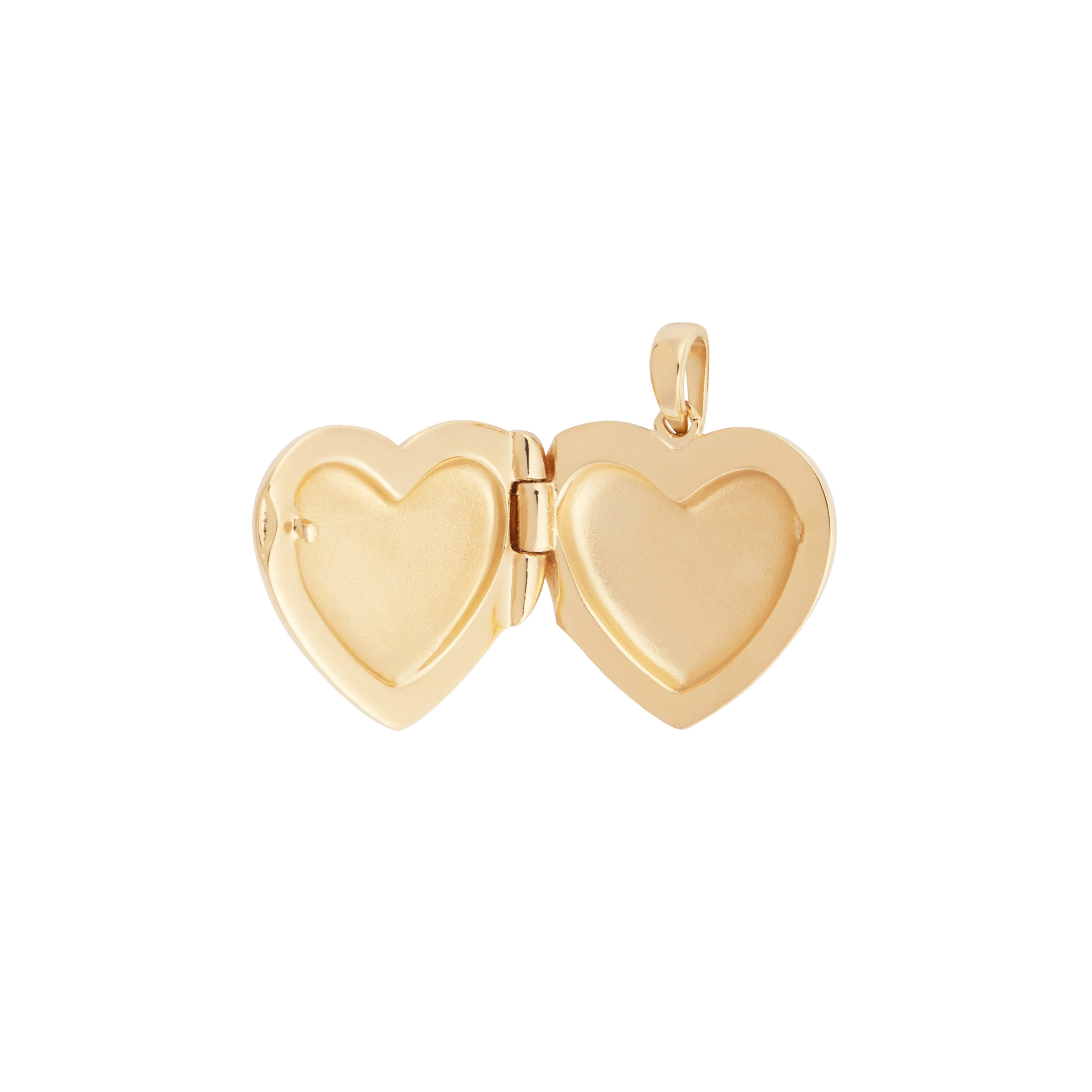 Heart 14K Gold Vermeil Locket Pendant