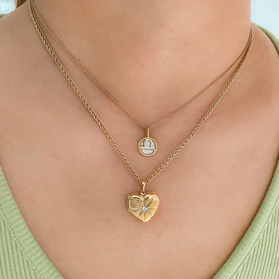Heart 14K Gold Vermeil Locket Pendant