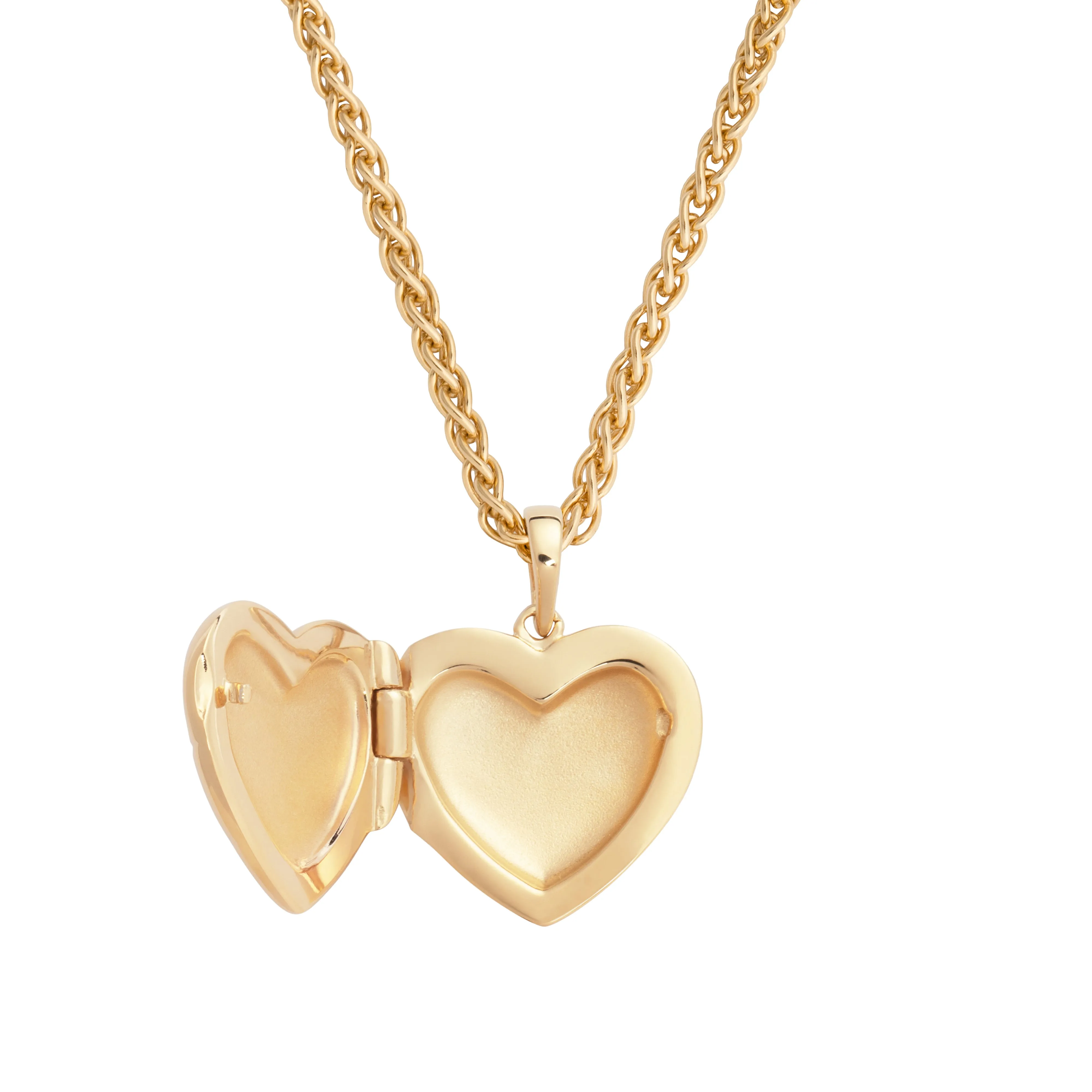 Heart 14K Gold Vermeil Locket Pendant