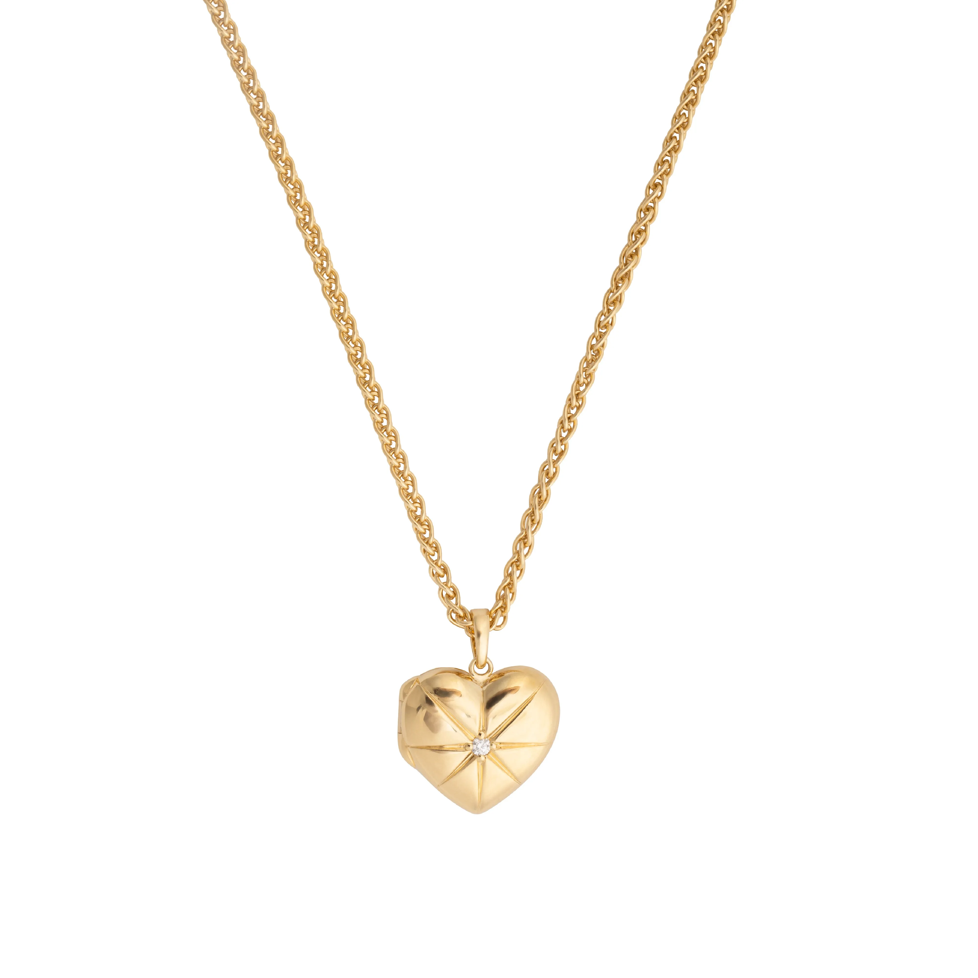 Heart 14K Gold Vermeil Locket Pendant