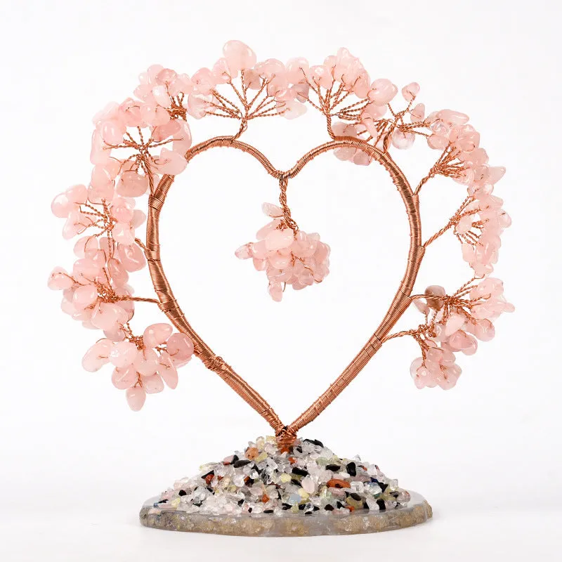 Heart Gemstone Chips Tree