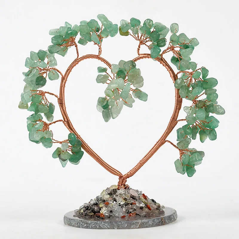 Heart Gemstone Chips Tree