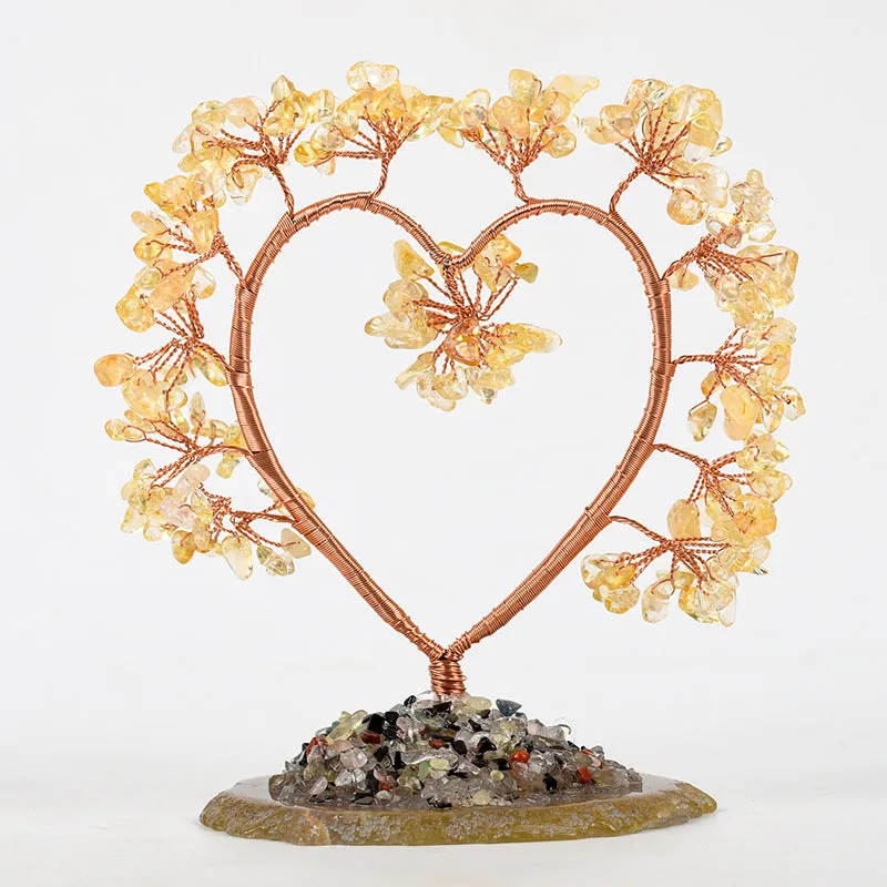 Heart Gemstone Chips Tree