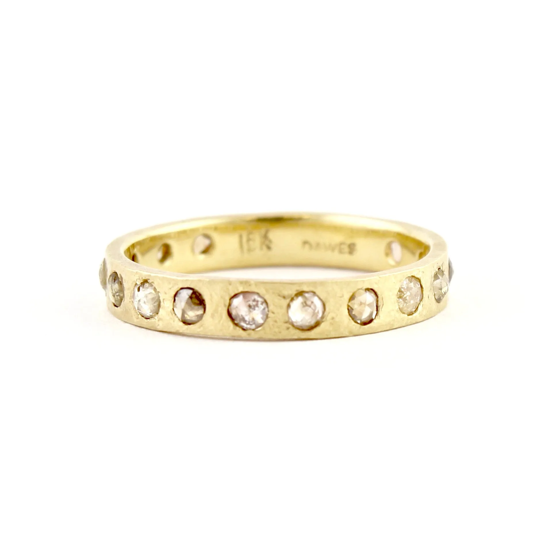 Hewn Eternity Opaque Diamond Band by Dawes Design