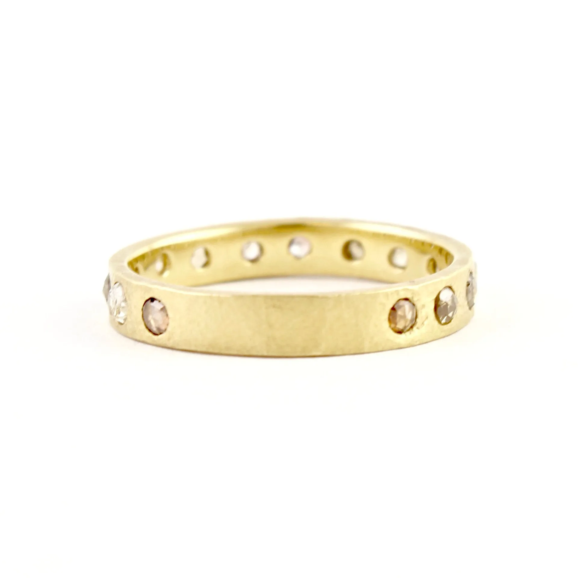 Hewn Eternity Opaque Diamond Band by Dawes Design