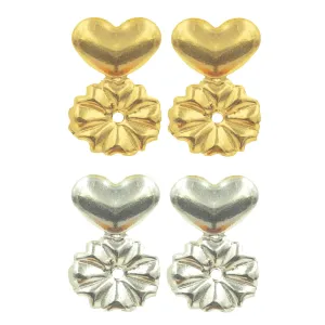 Hypoallergenic Earring Lifters for Women - 2 Pairs Adjustable