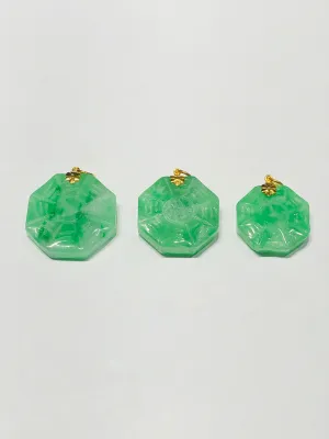 Jade Eight Trigrams Pendant (14K bail)