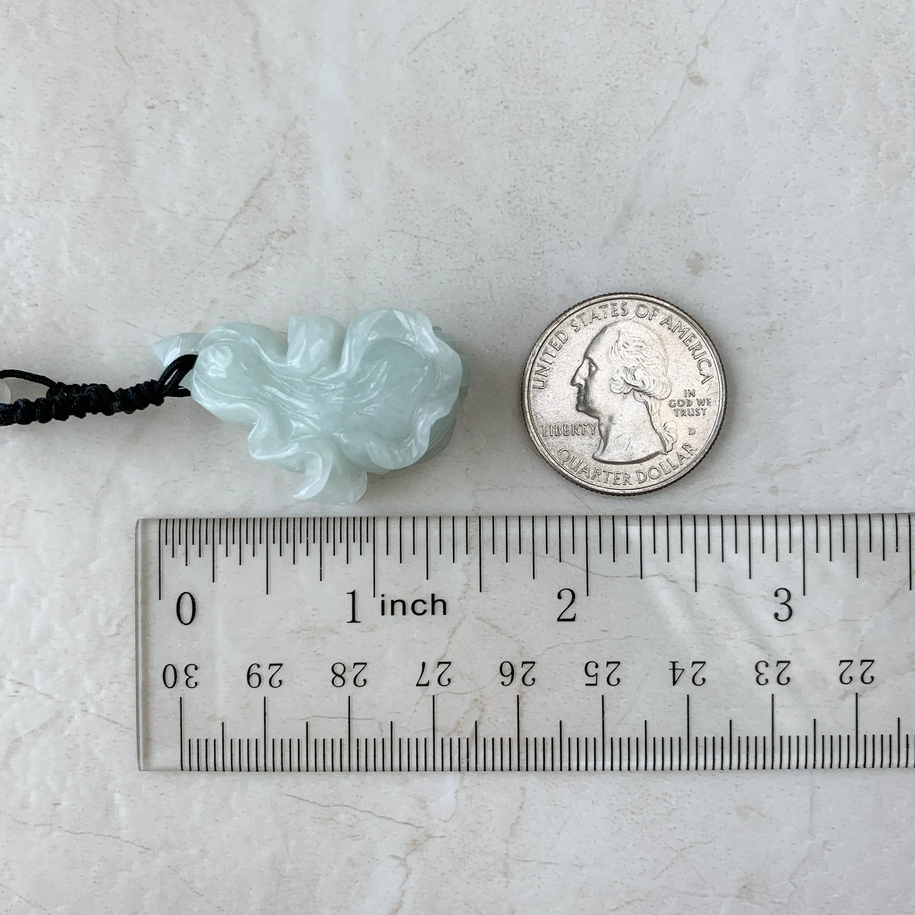 Jadeite Jade Cabbage Wealth and Prosperity Necklace, YW-0110-1646516034
