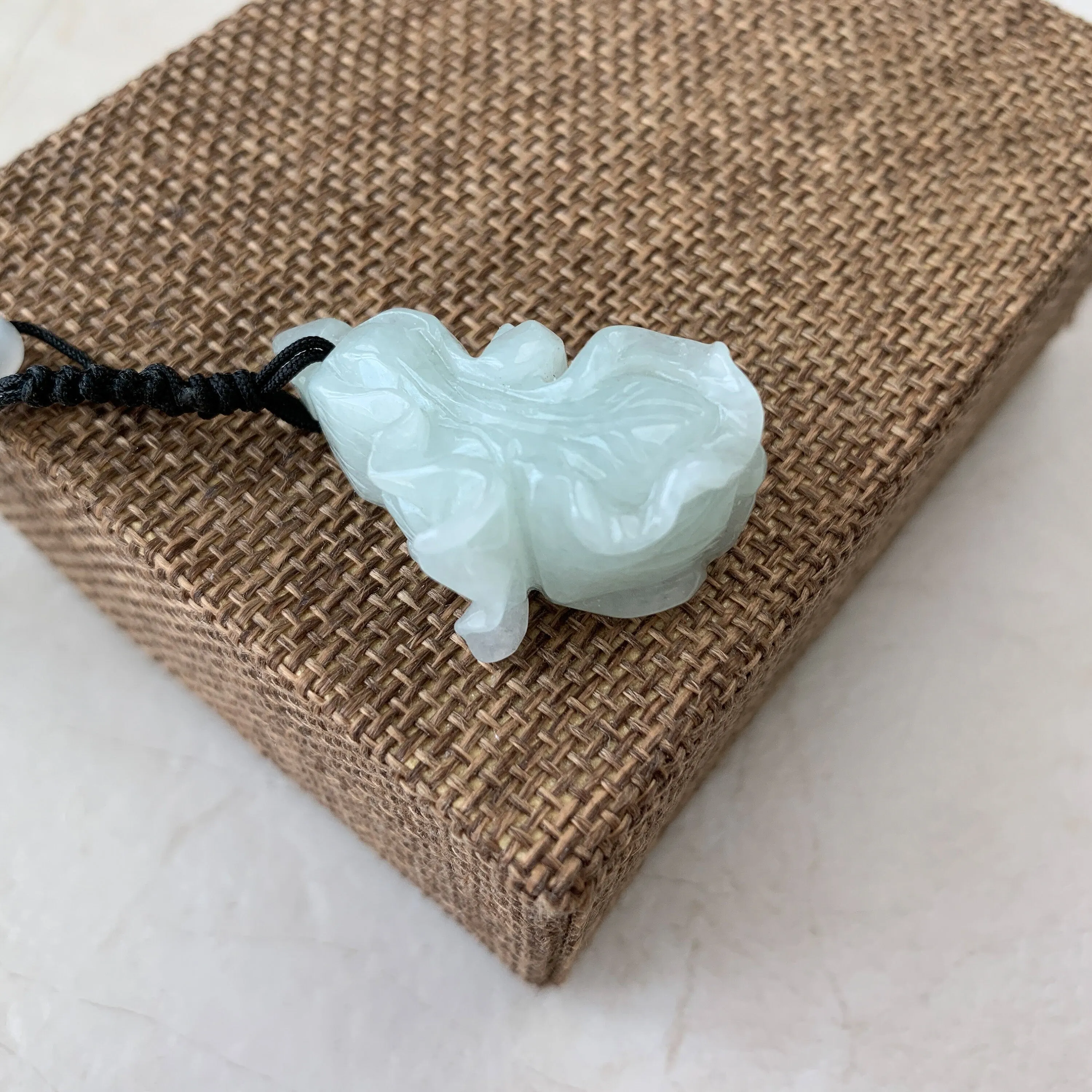 Jadeite Jade Cabbage Wealth and Prosperity Necklace, YW-0110-1646516034