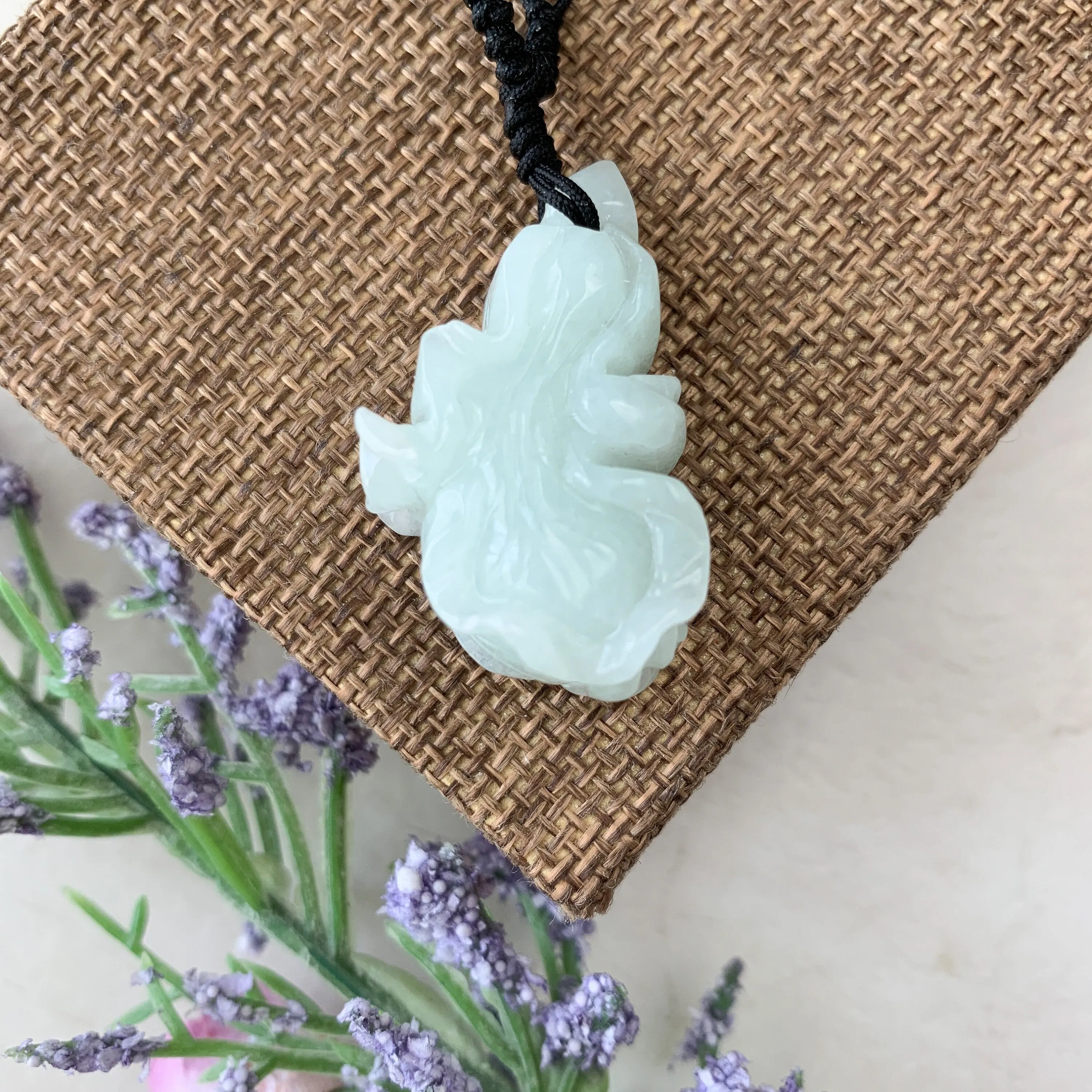 Jadeite Jade Cabbage Wealth and Prosperity Necklace, YW-0110-1646516034