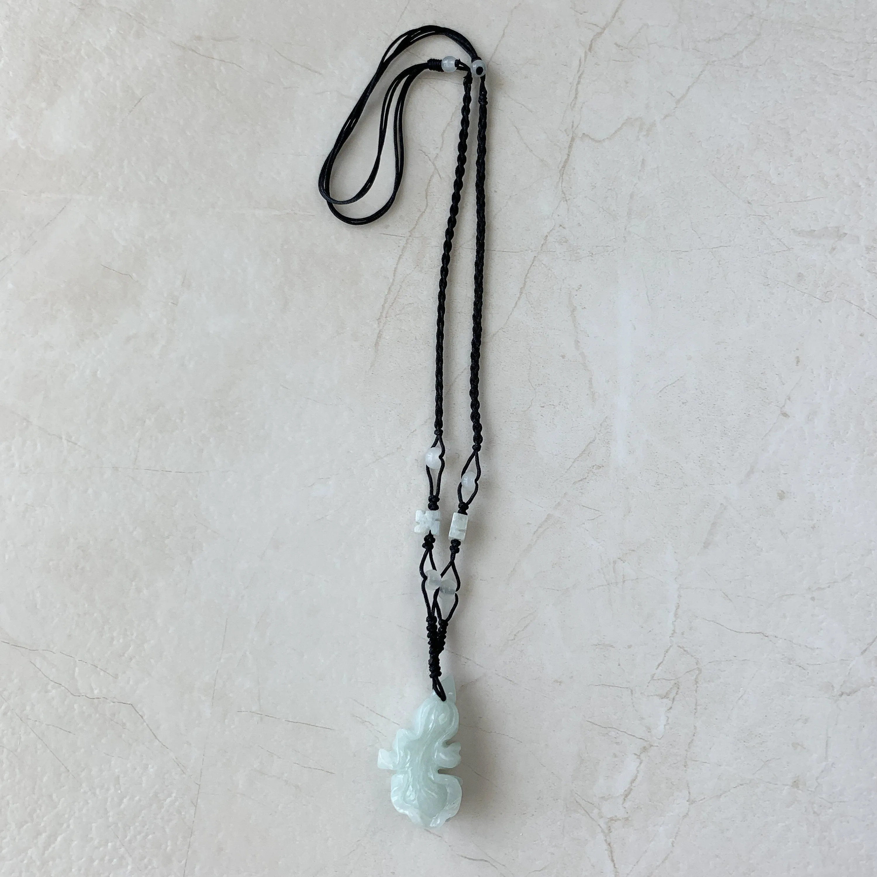 Jadeite Jade Cabbage Wealth and Prosperity Necklace, YW-0110-1646516034