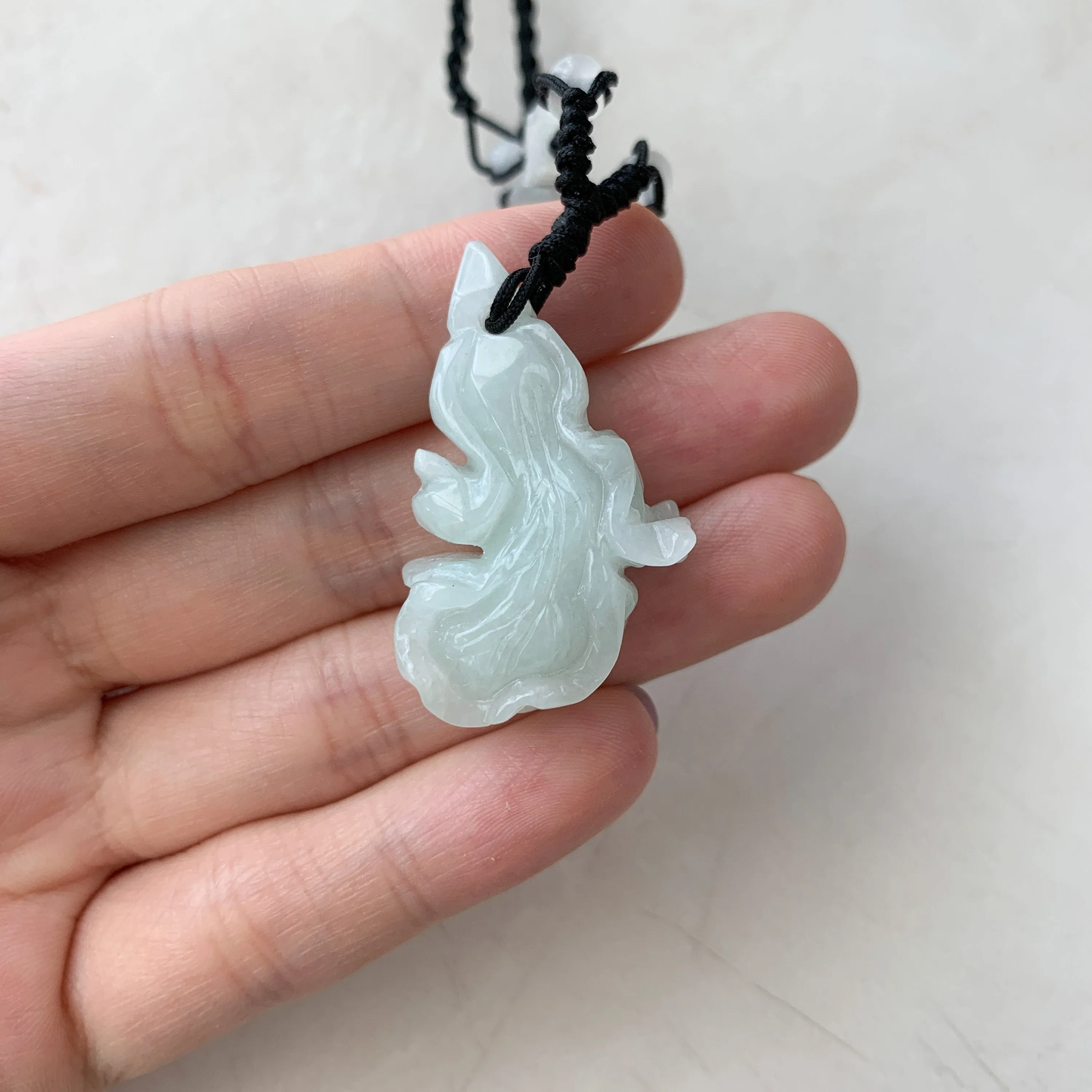 Jadeite Jade Cabbage Wealth and Prosperity Necklace, YW-0110-1646516034