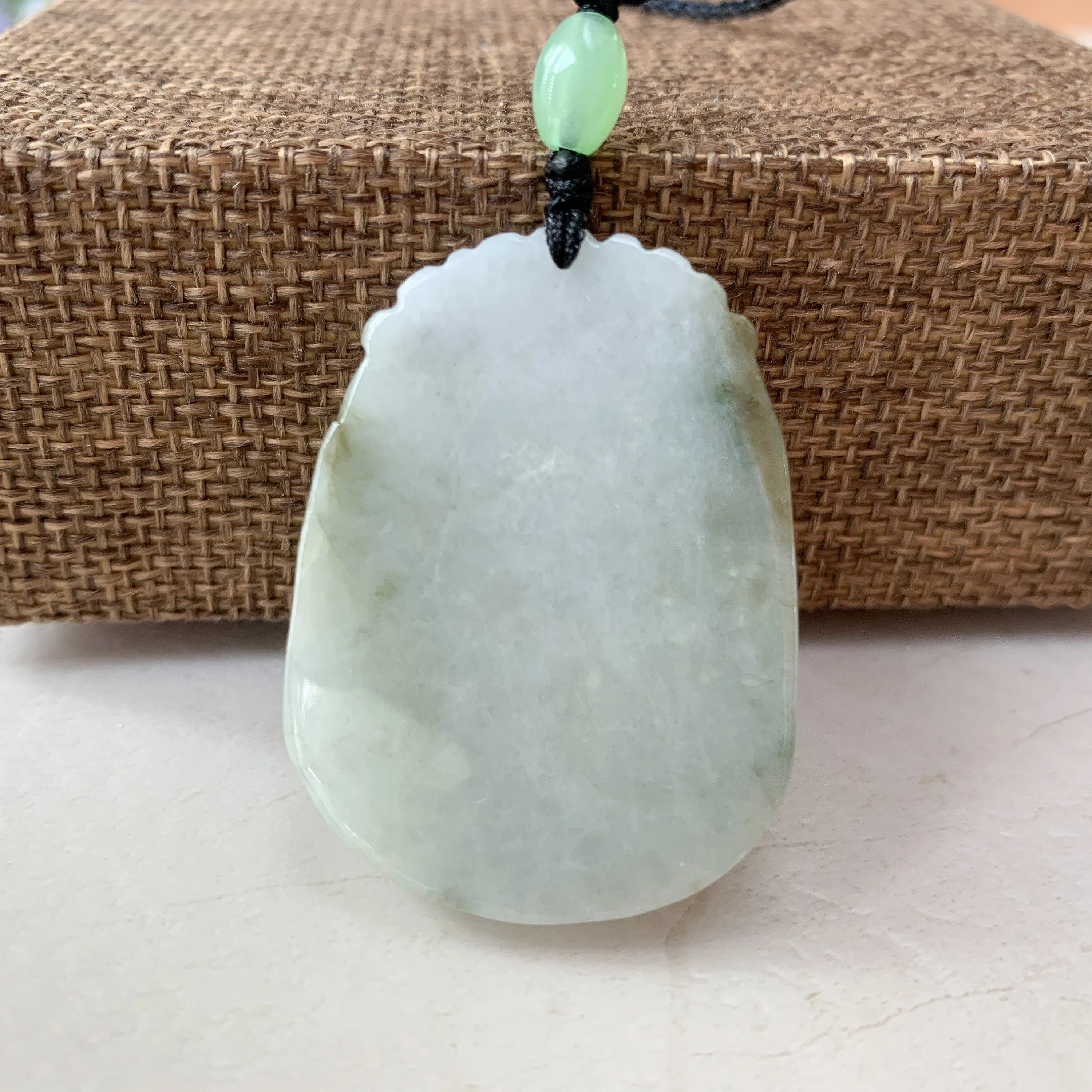 Jadeite Jade Rat Mouse Chinese Zodiac Carved Pendant Necklace, YW-0321-1646804616