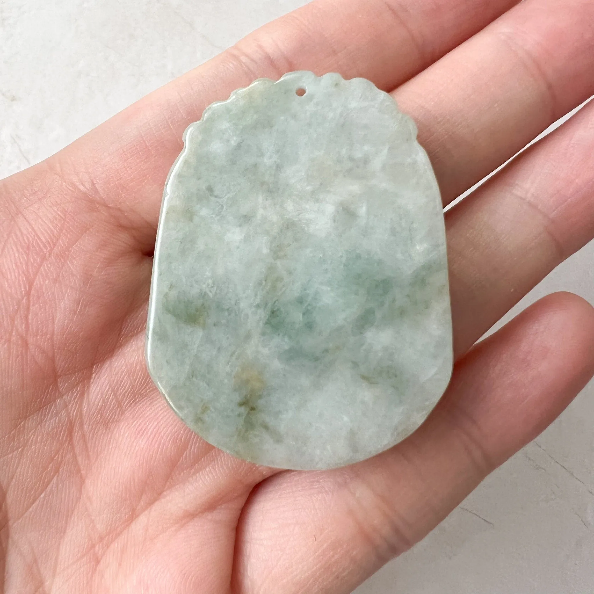 Jadeite Jade Rat Mouse Chinese Zodiac Carved Pendant Necklace, YW-0321-1647728114