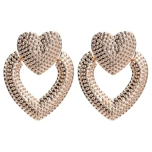 Large Designer Acrylic Heart Earrings