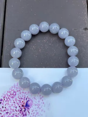 Lavender Jade Bracelet - Round Beads (NJBA061)