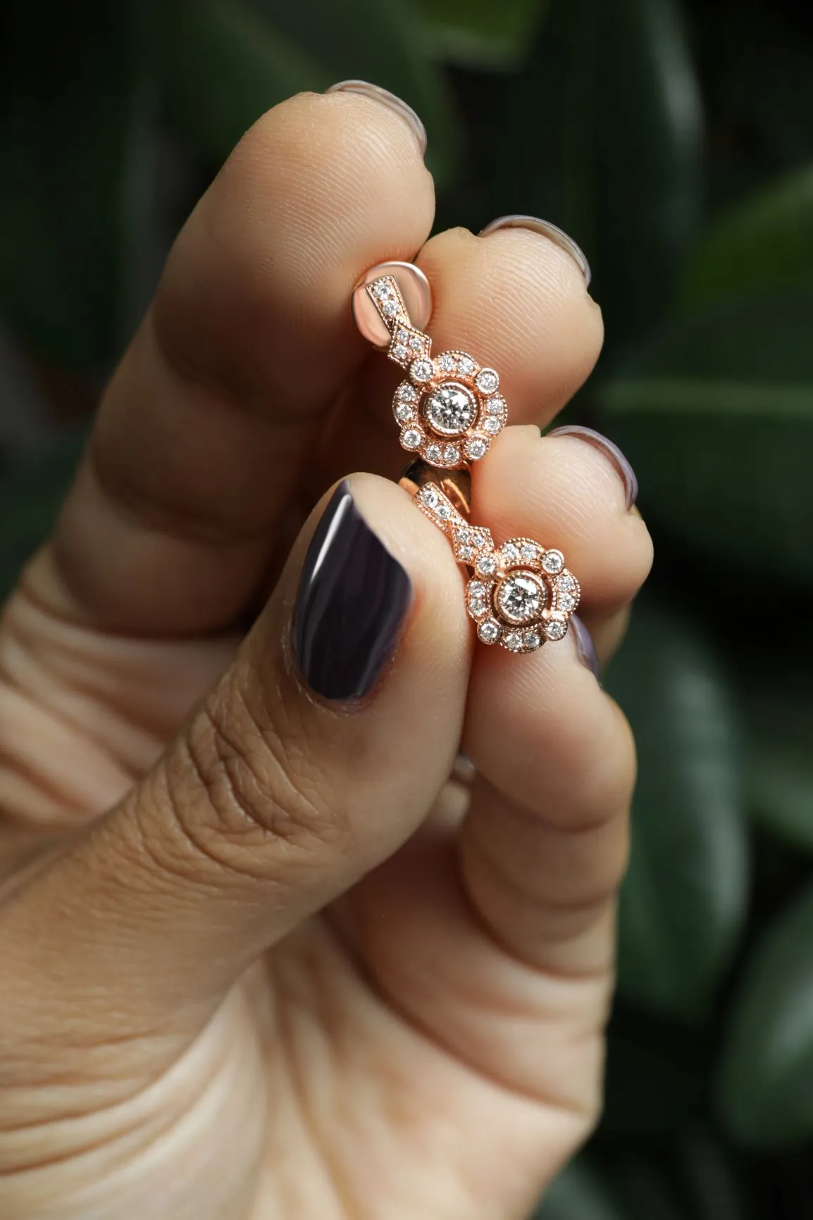 LeVian 0.41 ctw Vintage-Style Strawberry Gold Earrings