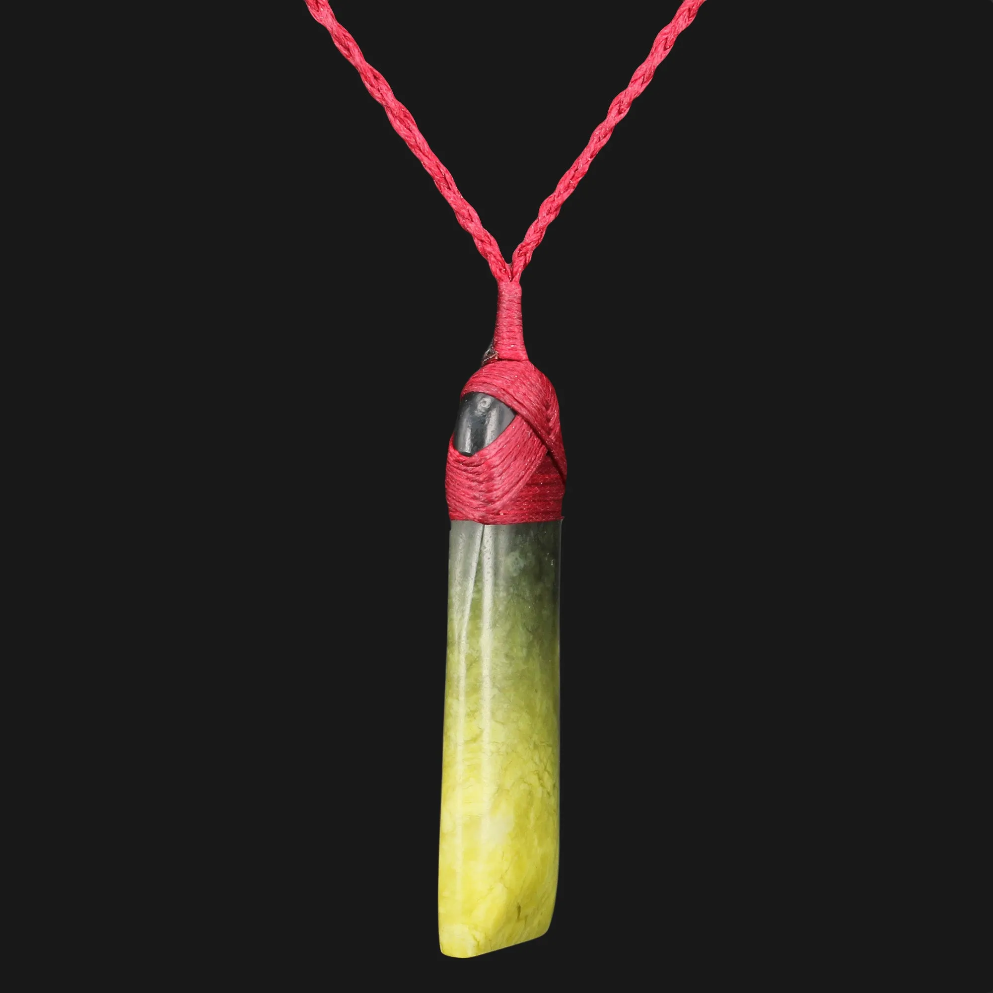 Manifest Your Dreams with Personalized Green Flower Jade Necklace and Lucky Red Wax Cords - Find Emotional Stability and Clarity in Life