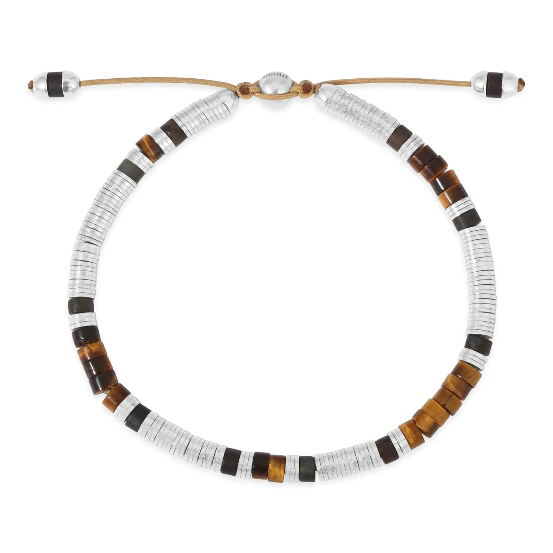 Maor Sterling Silver Onyx and Tiger Eye Sonoran Bracelet