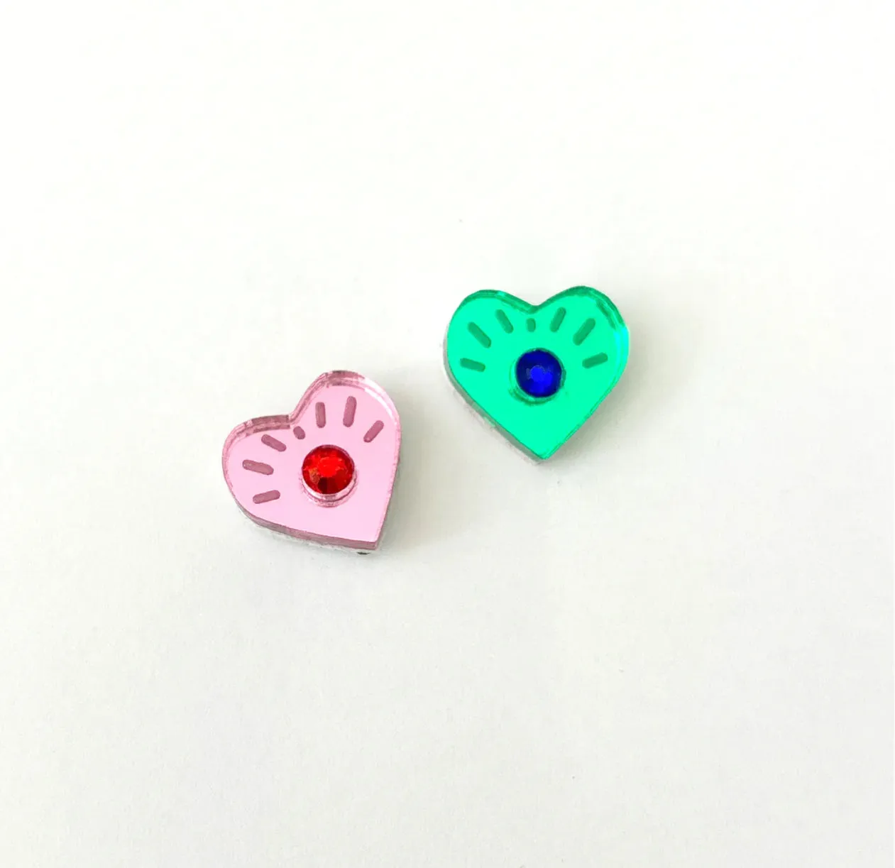 Martha Jean Eye Heart Studs