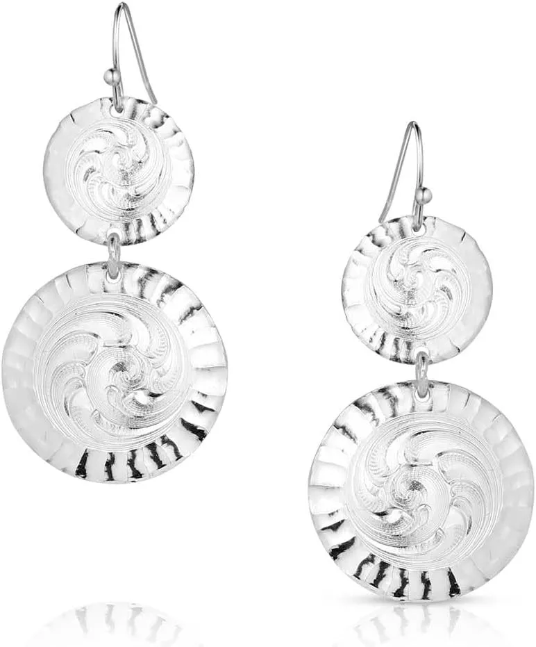 Montana Silversmiths Sundance Conchos Earrings - ER5813SV