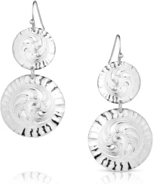Montana Silversmiths Sundance Conchos Earrings - ER5813SV
