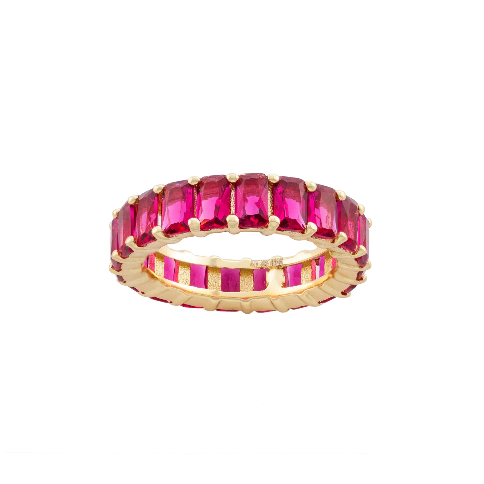 Multi Color Baguette Ring