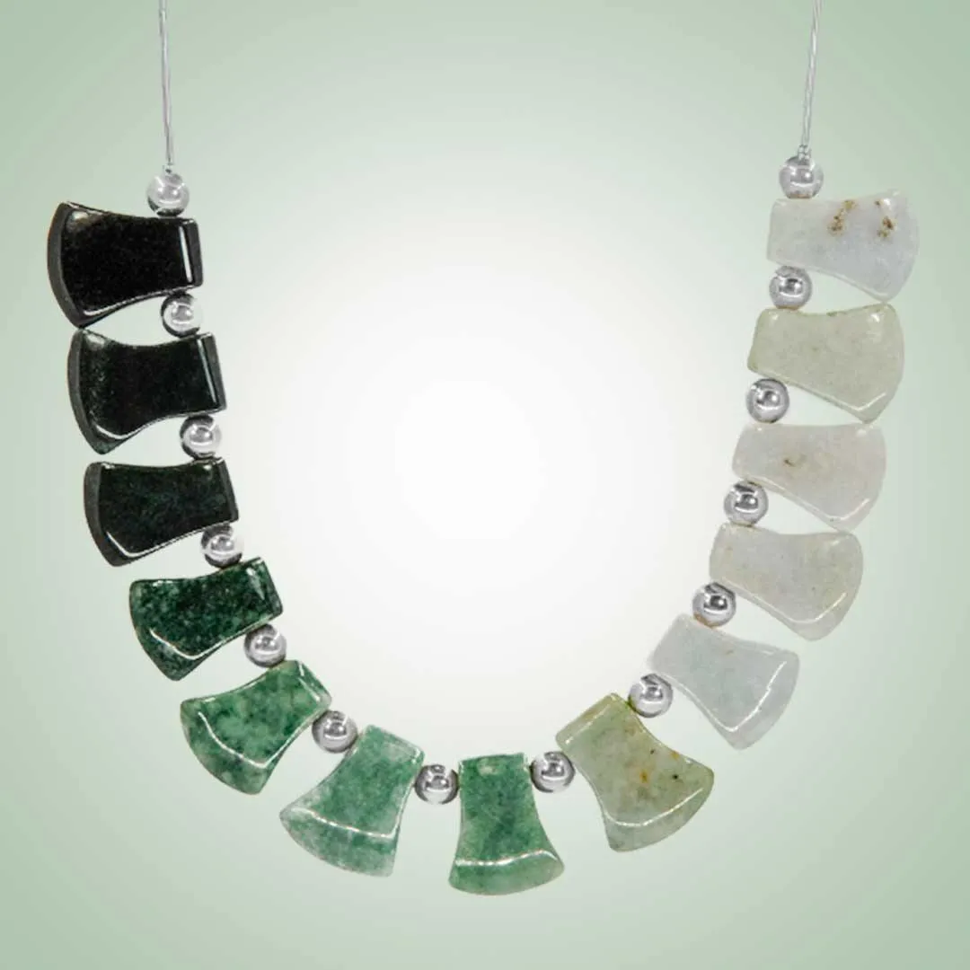 Multicolored Axe Necklace