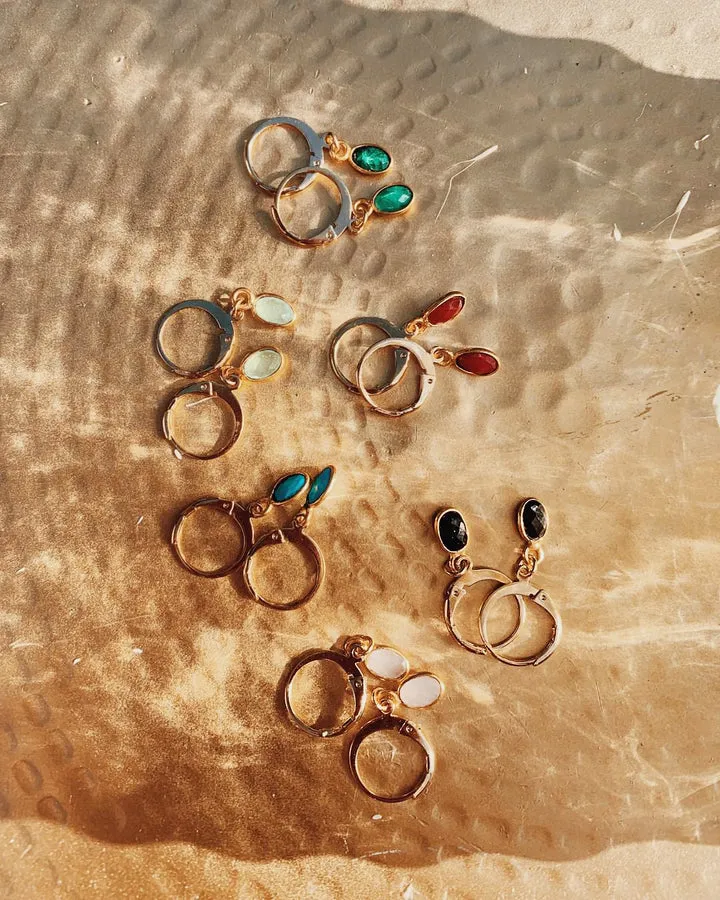 Nilaï Gaia Earrings - Emerald