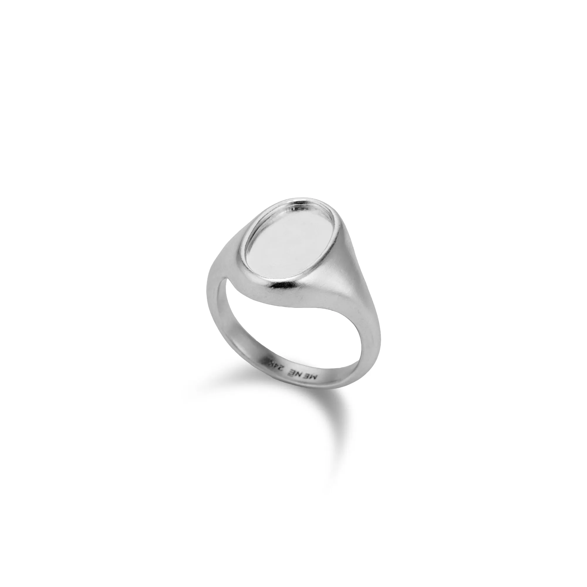 Oval Signet Frame Ring