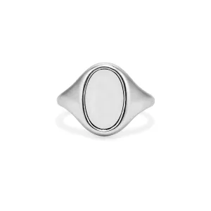Oval Signet Frame Ring