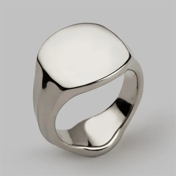 Palladium Signet Ring, Size Q