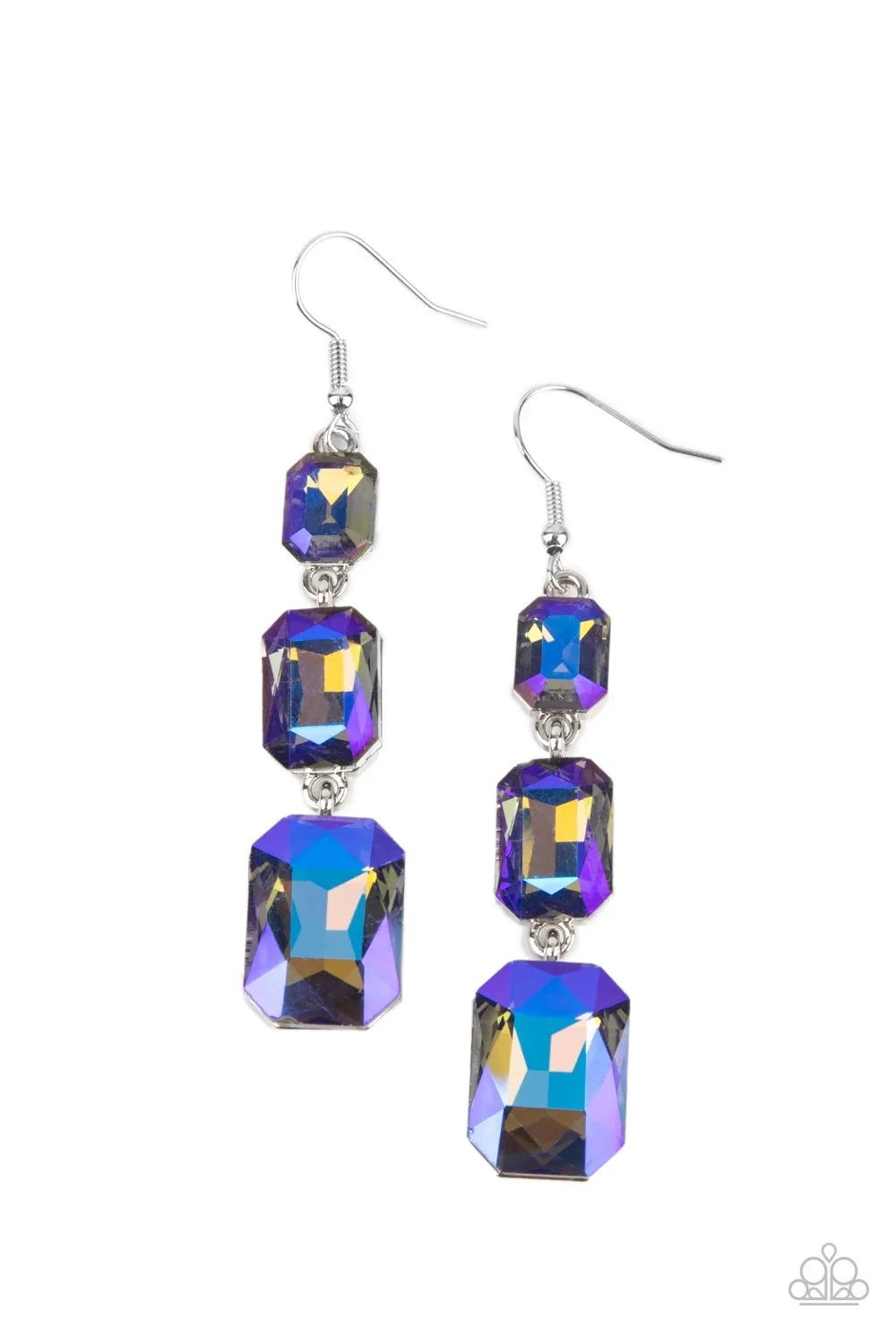 Paparazzi Cosmic Red Carpet Earrings Blue
