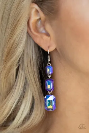 Paparazzi Cosmic Red Carpet Earrings Blue