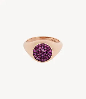 Pink Sapphire Signet Ring