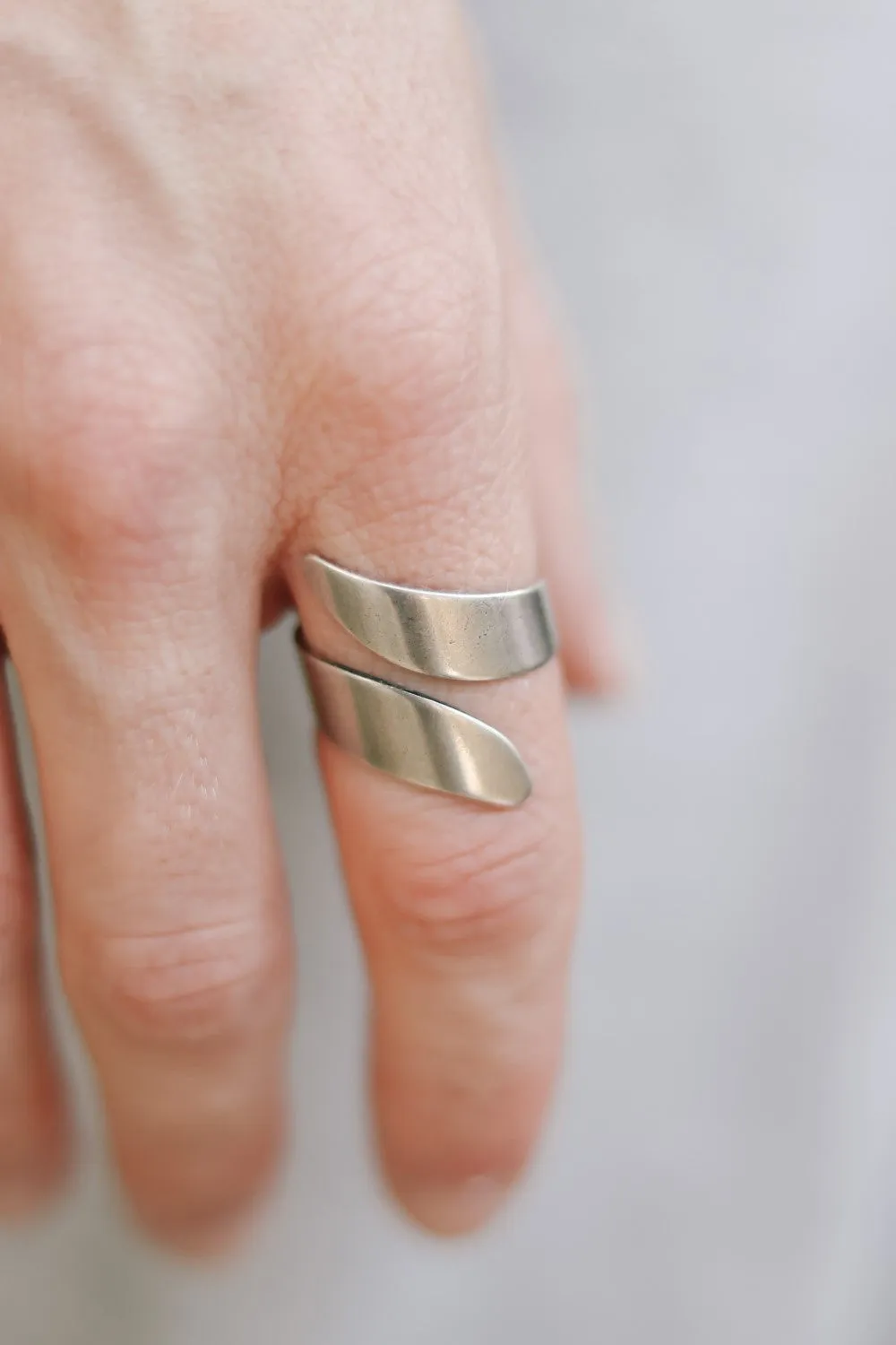 Ring for men, silver wrapped ring, men's ring, boyfriend gift for him, adjustable ring, ring, minimalist mens jewelry, wrap twist wire ring