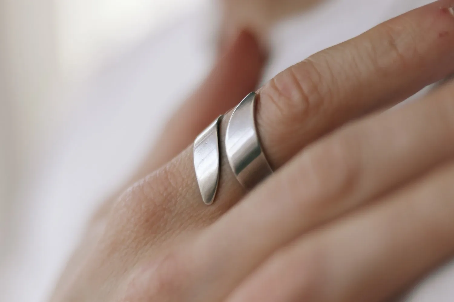 Ring for men, silver wrapped ring, men's ring, boyfriend gift for him, adjustable ring, ring, minimalist mens jewelry, wrap twist wire ring