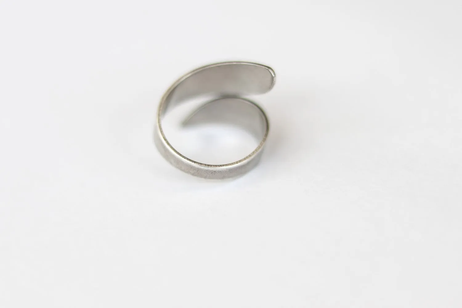 Ring for men, silver wrapped ring, men's ring, boyfriend gift for him, adjustable ring, ring, minimalist mens jewelry, wrap twist wire ring