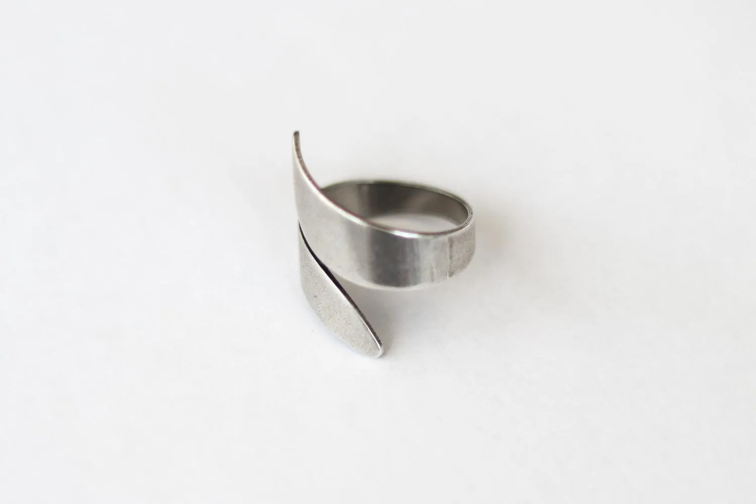Ring for men, silver wrapped ring, men's ring, boyfriend gift for him, adjustable ring, ring, minimalist mens jewelry, wrap twist wire ring