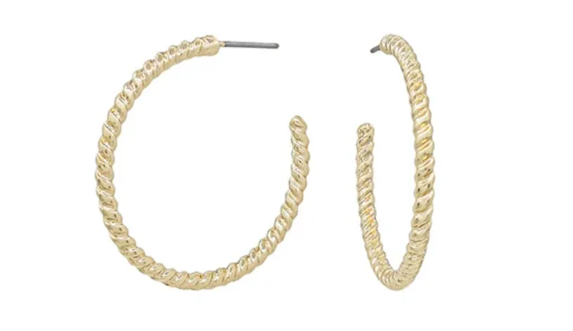 Rope Hoop Earrings