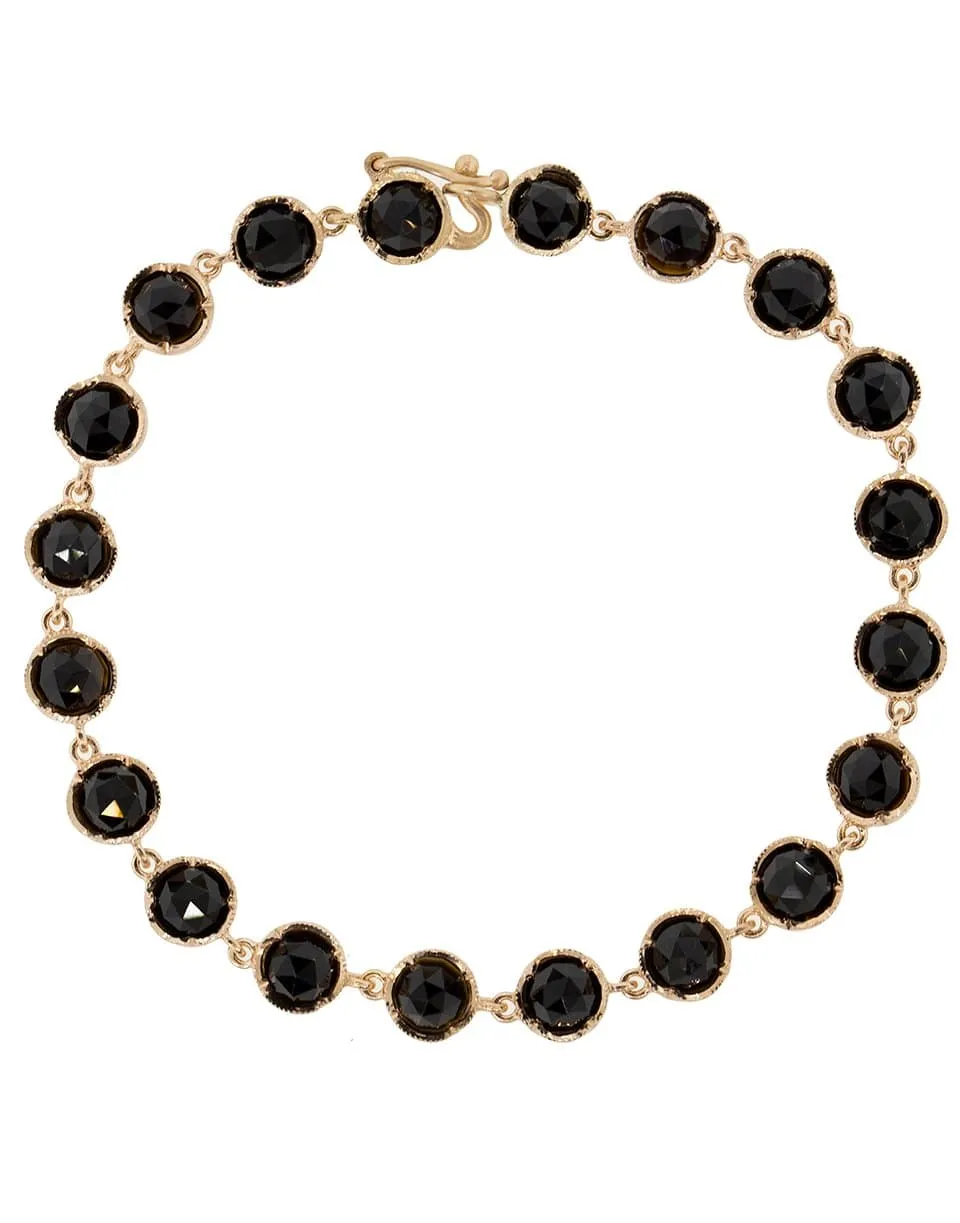 Rose Cut Onyx Bracelet