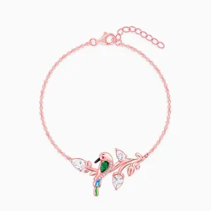 Rose Gold Woody Bird Bracelet