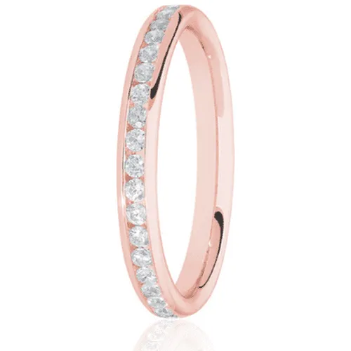 Round Brilliant Cut Channel Set .25ct