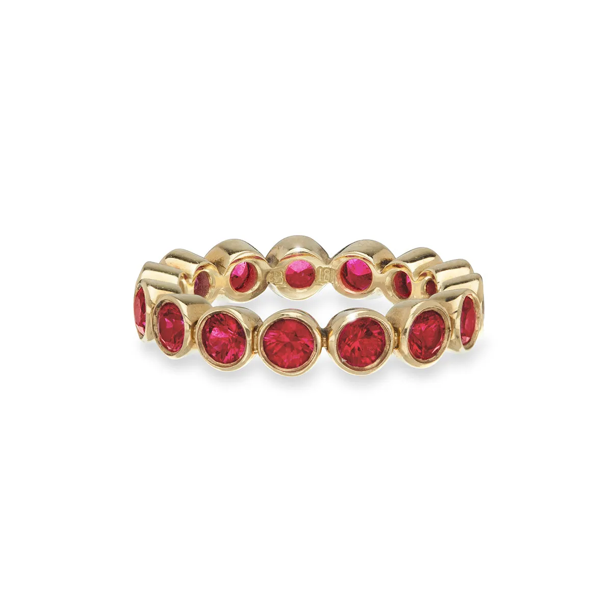 Ruby Large Bezel Eternity Ring