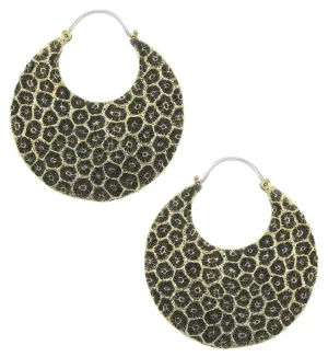 Sea Coral Brass Hangers / Earrings