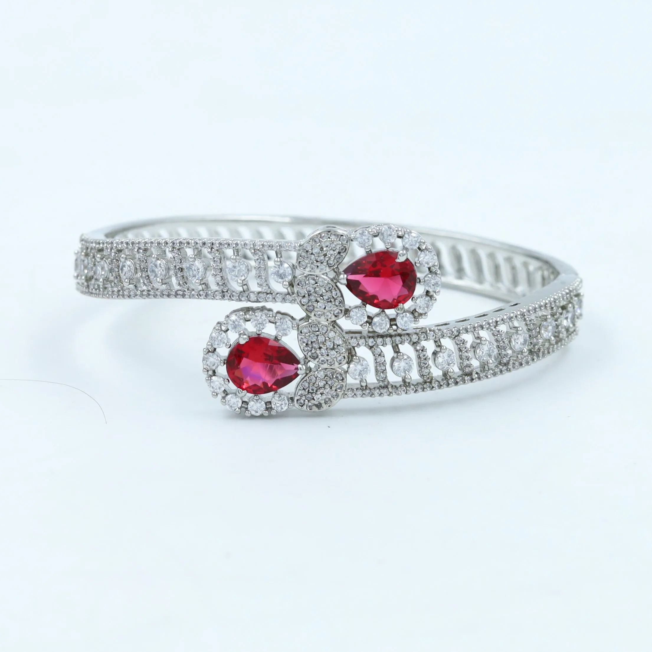 Silver Plated Zircon/ AD Bracelet 16582-3729