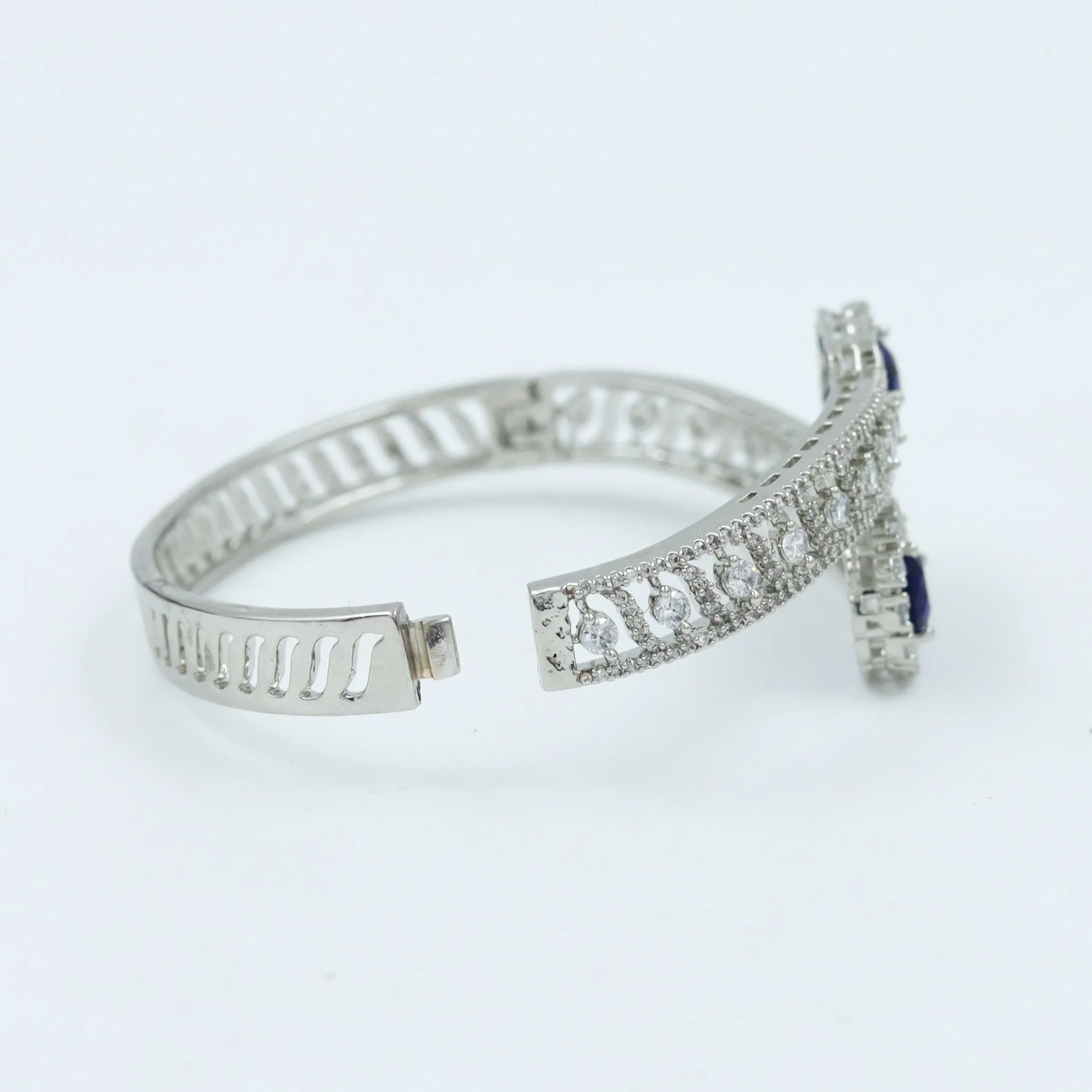 Silver Plated Zircon/ AD Bracelet 16582-3729