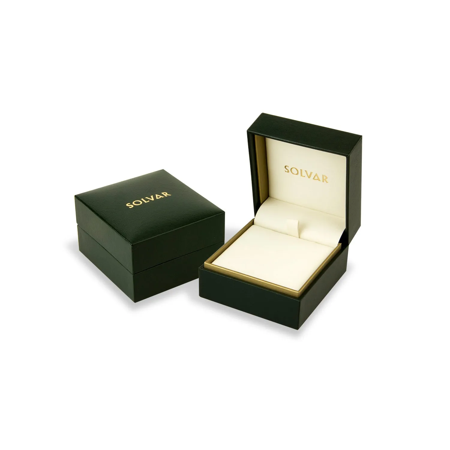 Small Shamrock Earrings with Diamond & Emerald, Yellow Gold
